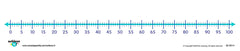 NUMBER LINE STRIPS 0-100