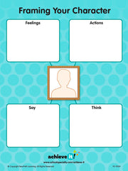 GRAPHIC ORGANIZERS BIG W FRAMING YOUR CHARACTERS SET OF 10