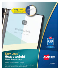 SHEET PROTECTOR TOP LOAD HEAVYWEIGHT NONGLARE PK OF 200 AVE74401