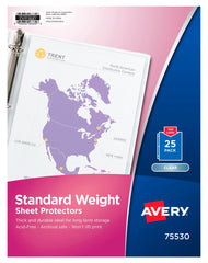SHEET PROTECTOR TOP LOAD STANDARD WEIGHT CLEAR PK OF 25 AVE75530
