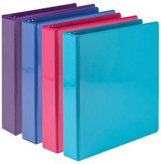 BINDER VIEW DURABLE D-RING 1.5 IN FASHION ASST PK OF 4