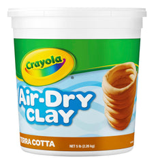 CLAY CRAYOLA AIR-DRY 5 LBS TERRA COTTA