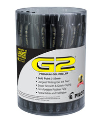 PEN PILOT G2 RT 1.0MM BLACK PACK OF 36