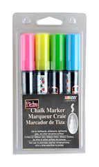 CHALK MARKER MARVY 6MM POINT TIP ASST NO2 SET OF 4