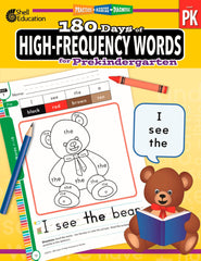 WORKBOOK 180 DAYS OF HIGH-FREQUENCY WORDS GRADE PREK