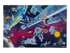 OUTER SPACE GLOW IN THE DARK FLOOR PUZZLE
