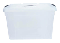SPACEXPERT LARGE STORAGE BIN WITH LID - 52 QT - CLEAR - EACH