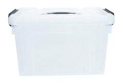 SPACEXPERT SMALL STORAGE BIN WITH LID - 23 QT - CLEAR - EACH
