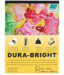 FILM DURA-BRIGHT PAD .010 WHITE 9X12 INCH 12 SHEETS