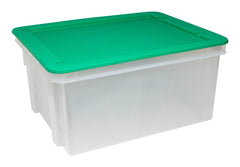 STORAGE TOTE TUFF W/LID 17.25X13.75X8 LARGE EACH