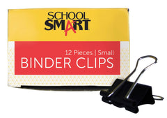 CLIP BINDER SMALL 3/4 IN PK OF 12 - SCHOOL SMART