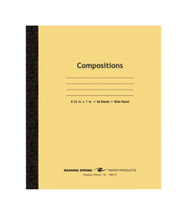 PAPER COMPOSITION NOTEBOOK 8.5X7 48/SHEET