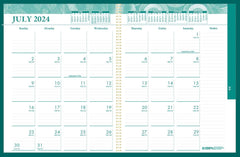 PLANNER ACADEMIC 12 MONTH 8.5X11 IN GREEN JULY24-JUNE25