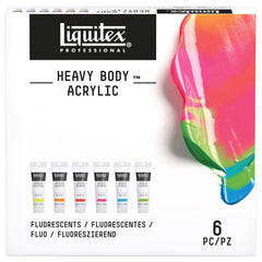 PAINT ACRYLIC HB LIQUITEX 2 OZ FLUORESCENT SET OF 6