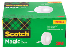TAPE SCOTCH 810 MAGIC 0.75 IN X 1000 IN PACK OF 12