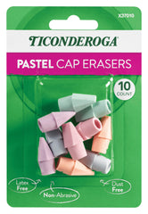 ERASER TICONDEROGA CAP PENCIL PASTEL PACK OF 10