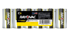 RAYOVAC ULTRA PRO ALKALINE C BATTERIES - 6 PACK