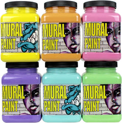 PAINT MURAL CHROMA PASTEL TINT COLORS PINT SET OF 6