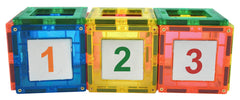 NUMBER MAGNETIC BUILDING TILES- SET OF 88