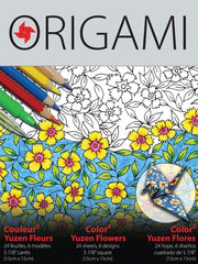 PAPER ORIGAMI YUZEN FLOWER ASSORTED 24 SHT
