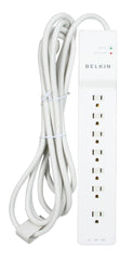 SURGE PROTECTOR 7 OUTLET 12FT CORD WHITE