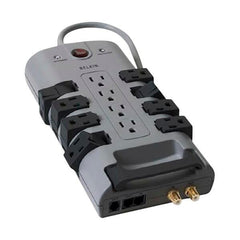 SURGE PROTECTOR 12 OUTLET 8FT CORD GRAY