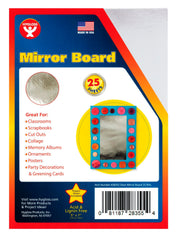 BOARD MIRROR 5 X 7IN 25 SHT