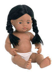 BABY DOLL NATIVE AMERICAN GIRL 15 INCH