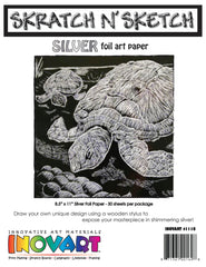 PAPER SKRATCH 8.5 X 11 SLVR W 50 SHEETS