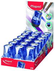 MAPED 2-HOLE TONIC METAL PENCIL SHARPENERS - PACK OF 18
