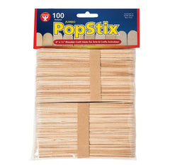 CRAFT STICKS HYGLOSS JUMBO NATURAL PACK OF 100