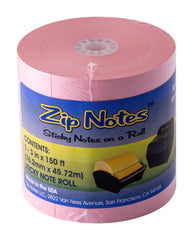 ZIP NOTES REFILL ROLL PINK 3 IN X 150 FT