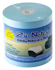 ZIP NOTES REFILL ROLL BLUE 3 IN X 150 FT