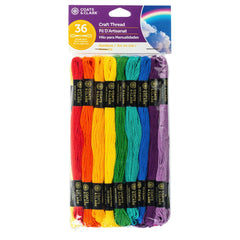 THREAD EMBROIDERY COTTON ASSORTED SET OF 36