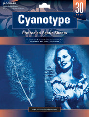 PRINTING CYANOTYPE PRE-TREATED FABRIC SHEETS PK OF 30