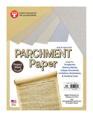 PAPER PRCHMNT 8 1/2 X 11 IN GRAY 30 SHEETS