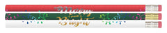 PENCILS AWARD MERRY AND BRIGHT PACK OF 12