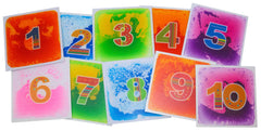 ABILITATIONS SENSORY GEL FLOOR TILES NUMBERED SET OF 10