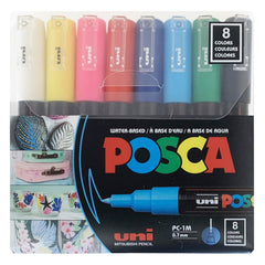 MARKERS PAINT POSCA EXTRA FINE POINT ASST COLORS SET OF 8
