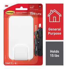 HOOK COMMAND ADHESIVE X-LARGE WHITE EACH