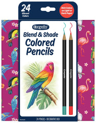 PENCILS COLORED CRAYOLA BLEND AND SHADE ASST CLRS SET OF 24
