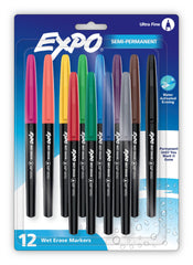 PEN WET-ERASE EXPO ULTRA FINE ASST SET OF 12