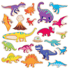 SPARK AND WOW DINOSAURS WOODEN MAGNETS