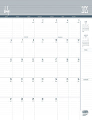 CALENDAR SPIRAL 24 MONTH 8.5X11 IN BLACK JULY25-JUNE26