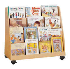 BOOK DISPLAY MOBILE 4 SHELF BOOK STAND