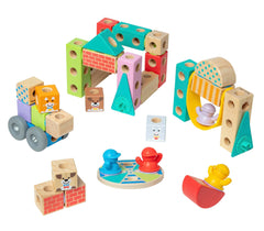 BLOCKABLES TOWN - SET OF 73