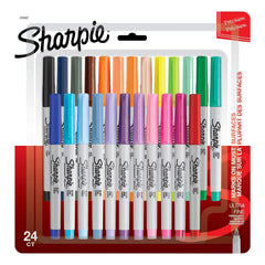 MARKER SHARPIE ASSORTED ULTRA FINE SET OF 24 - NEW PACKAGING