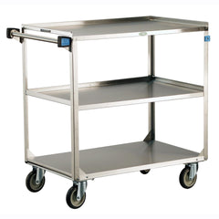 UTILITY CART - LAKESIDE STAINLESS STEEL 3 SHELF UTILITY CART 21 X 35 X 37-1/4