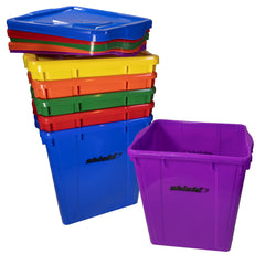 EXTRA LARGE DELUXE STORAGE BIN AND LID RAINBOW SET