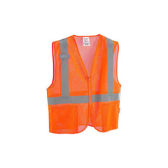 SAFETY VEST - CLASS 2 HI-VIS - MESH - 2 POCKETS - ORANGE - L/XL